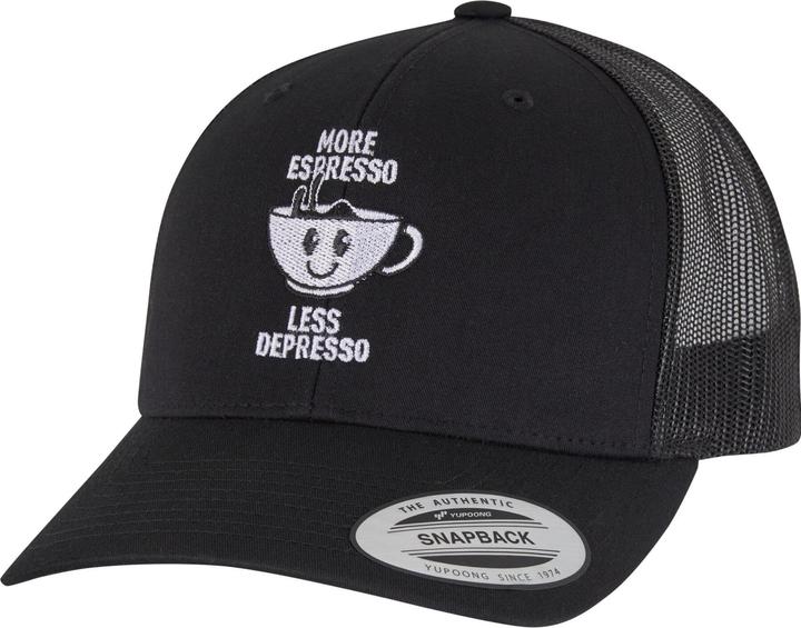 Actual product image Mister Tee MisterTee More Espresso Less Depresso Retro Trucker - 194155 (One size)