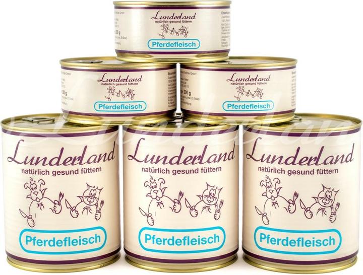 Image du produit Lunderland Boîte de viande de cheval (Adulte, 1 pcs, 800 g)
