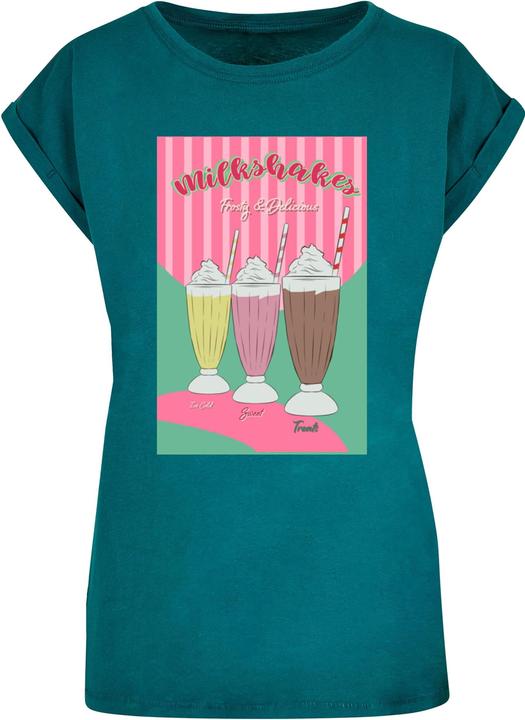 Mister Tee MisterTee Ladies Milkshake Tee - Extended Shoulder Tee - 178079 (S)