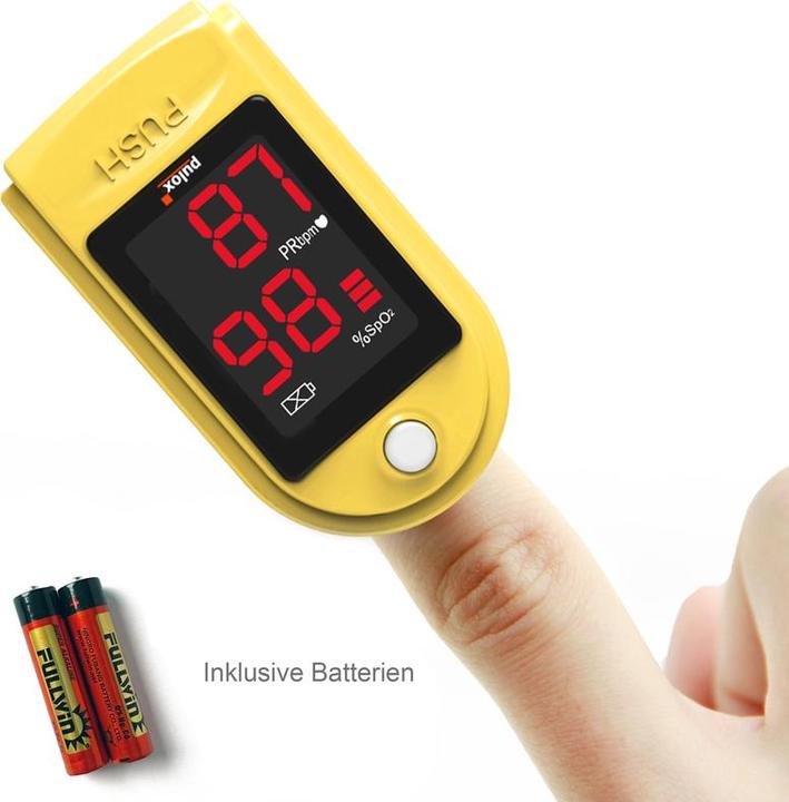 Produktbild Pulox Pulsoximeter PO-100 Solo in gelb