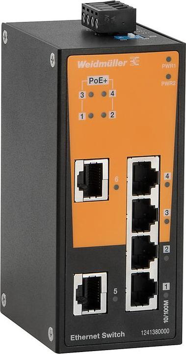 Actual product image Weidmüller Network Switch Unmanaged, Fast Ethernet (2 Ports)