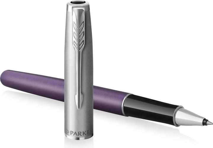 Actual product image Parker Pen Roller Sonnet Metal&Violet C.C. F Geschnenkb. (Violet, 1 x)
