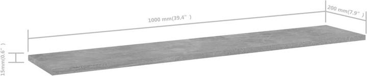 Actual product image VidaXL Wall shelf (100 x 20 x 1.5 cm)