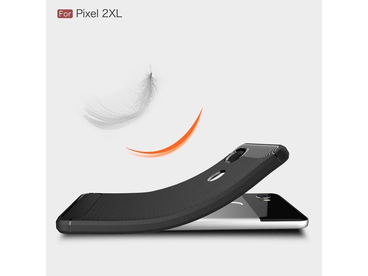 Immagine prodotto Screenguard Google Pixel 2 XL Cover Carbon Brushed Soft TPU (Google Pixel 2 XL)