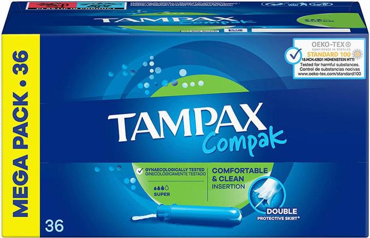 Tampax COMPAK tampón super 36 u (36 x, S)
