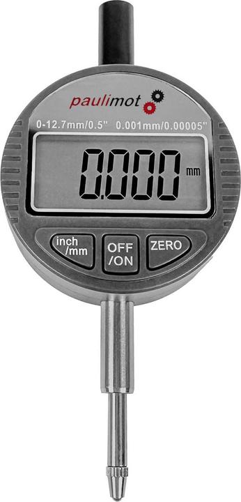 Produktbild Paulimot Messuhr digital 0 - 12,7 mm, hohe Auflösung, Metallgehäuse