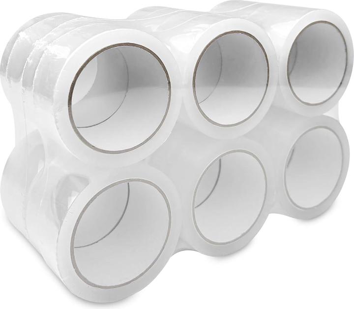 Actual product image Fousenuk 12 Rollen transparentes Paketklebeband (48 mm)