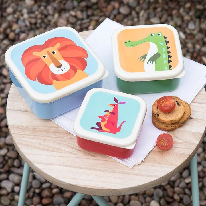 Produktbild Rex London Snackdosen 3er Set, "Colorful Creatures"