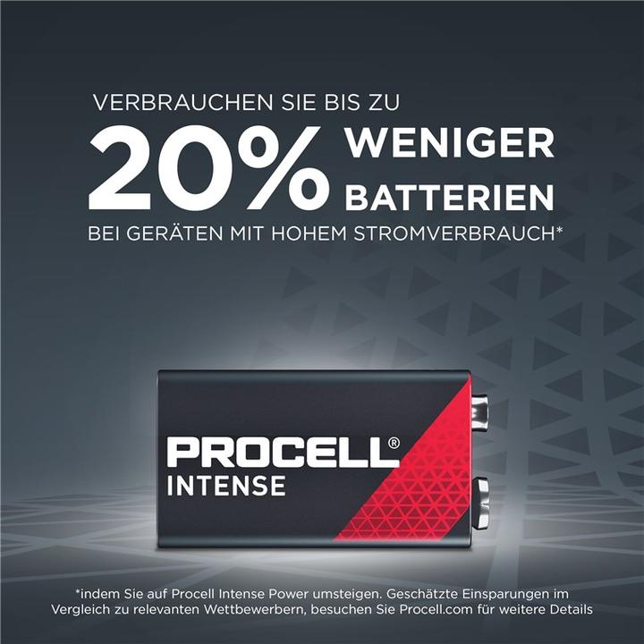 Productafbeelding Duracell Procell Intense Power (10 Pcs., 9V Block, 673 mAh)
