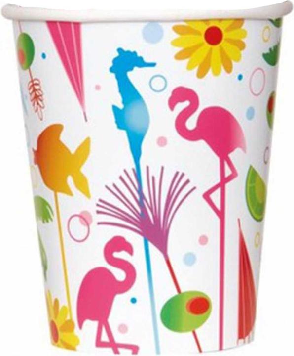 Produktbild Unique Party Tropisch Party Becher CocktailStil 8erPack Papier (8 x)