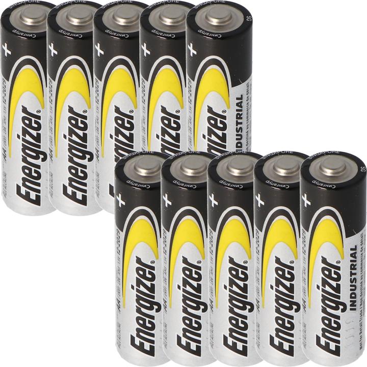 Produktbild Energizer Industrial Mignon, AA, LR6, MN1500, Alkaline Batterie 1,5V in praktischer 10er Packung (10 Stk., AA)