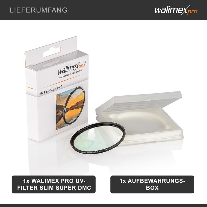 Immagine prodotto Walimex pro per filtro UV Slim Super DMC 62mm (62 mm, Filtro UV, 62 mm)