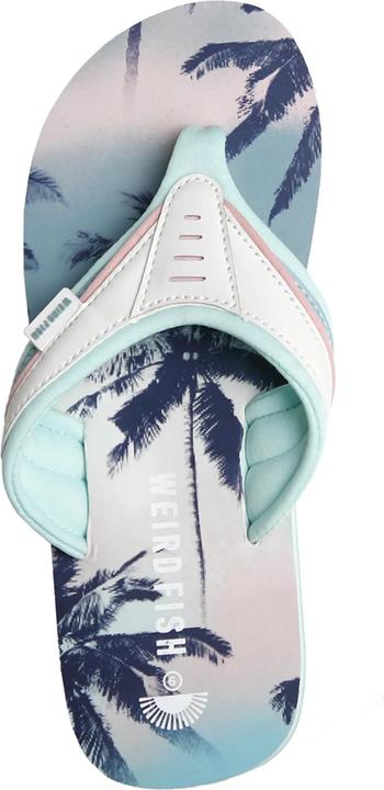 Actual product image Weird Fish Womens/Ladies Thurleston Palm Tree Flip Flops (37)