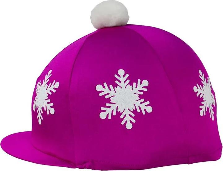 Hy Fashion Schneeflocke Helmüberzug Bommel (One Size)