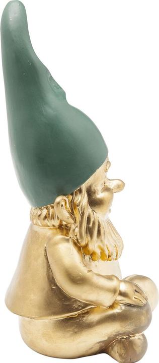 Actual product image Kare Design Deco Figurine Zwerg Sitting Gold Green 19cm (11 x 11 x 21 cm)