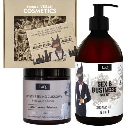 Actual product image LaQ .Zestaw Doberman: żel 500ml +scrub 200ml+kostka (500 ml)