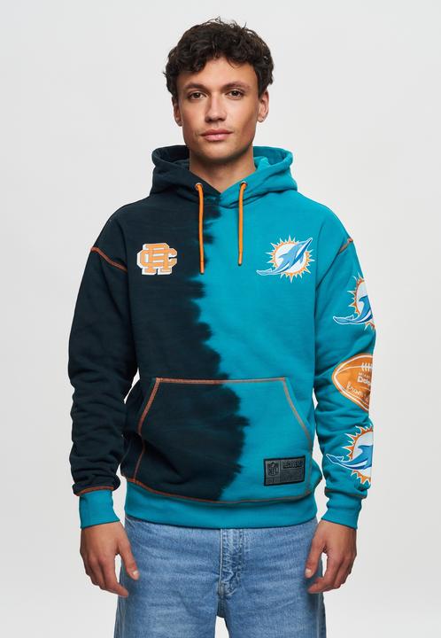 Immagine prodotto Recovered Felpa con cappuccio in pile Re:covered - INK DYE Miami Dolphins (XL)