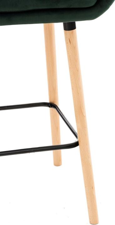 Image du produit CLP Tabouret de bar Grant velours, vert