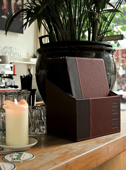 Immagine prodotto Securit Cartella portamenu TRENDY, A4, rosso vino, confezione da 20 pezzi
