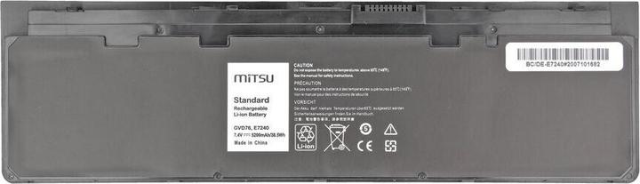 Produktbild Mitsu BATTERY BC/DE-E7240 (DELL 5200 MAH 38 WH) - Batterie - Batterie - Batterie (4 Zellen, 5200 mAh)