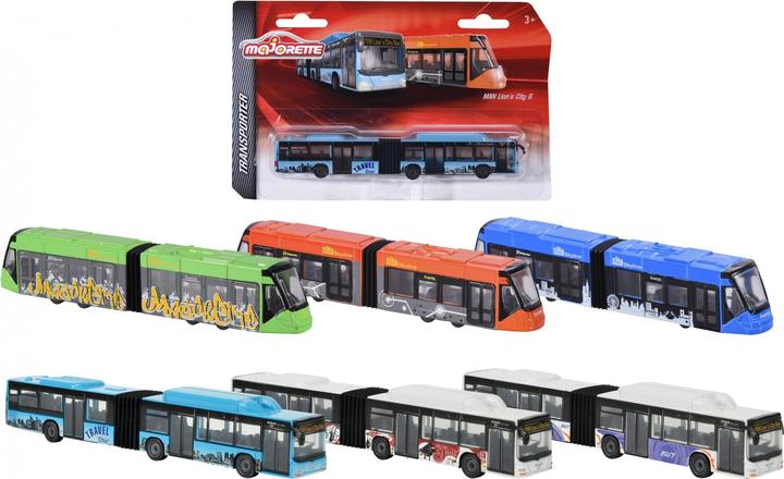 Produktbild Majorette Man City Bus und Siemens Avenio Tram