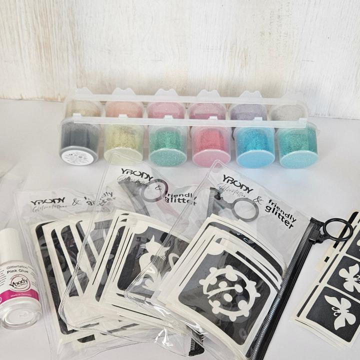 Actual product image Ybody Glitter Tattoo Set | Pro 100