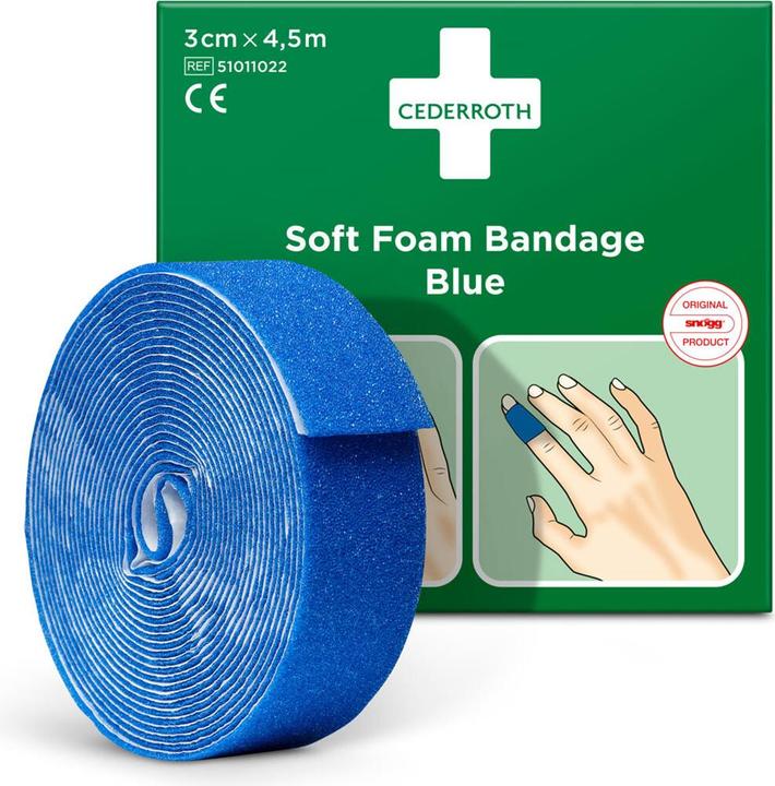 Produktbild Cederroth Soft Foam Bandage blau (1 x)