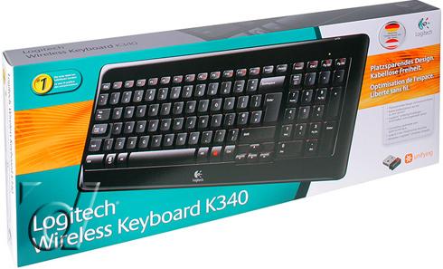 Actual product image Logitech K340 Wireless Keyboard (DE, Wireless)