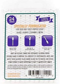 Actual product image Hemper swabs with alcohol