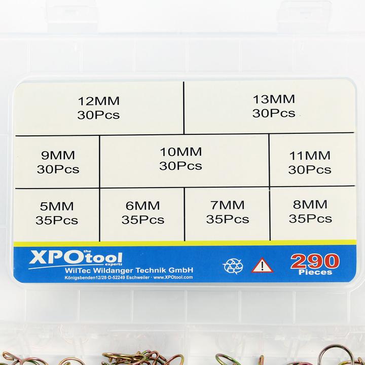 Produktbild XPOtool Federklemmen Set 290tlg Schlauchschellen Schlauchklemmen 5-13mm Schlauch
