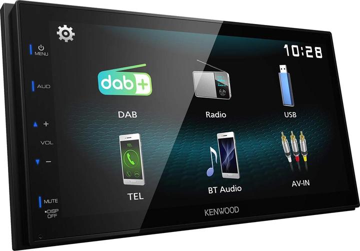 Produktbild Kenwood Corp. DMX125DAB Auto-Media-Receiver Schwarz 84 W Bluetooth (Android Auto, Apple Carplay)