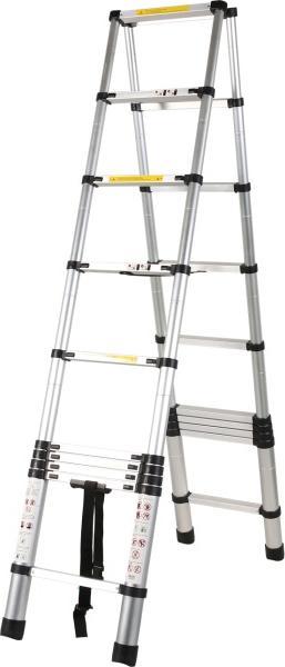 Manser HWC Teleskop-Doppelstufenleiter (Gerüst, 290 cm)