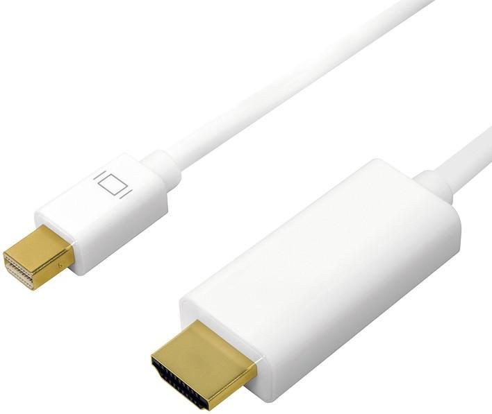 LogiLink Mini DisplayPort — HDMI (Typ A) (3 m, DisplayPort)