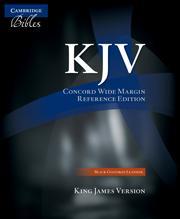 Produktbild KJV Concord Wide Margin Reference Bible, Black Edge-lined Goatskin Leather, KJ766:XME (Englisch, 2003)