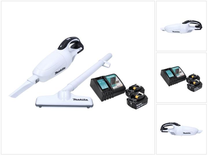 Produktbild Makita DCL 181 FRGW Akku Staubsauger 18 V Weiss + 2x Akku 6,0 Ah + Ladegerät