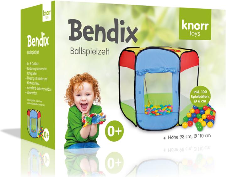 Produktbild Knorrtoys Spielzelt - "Bendix"/inkl. 100 balls