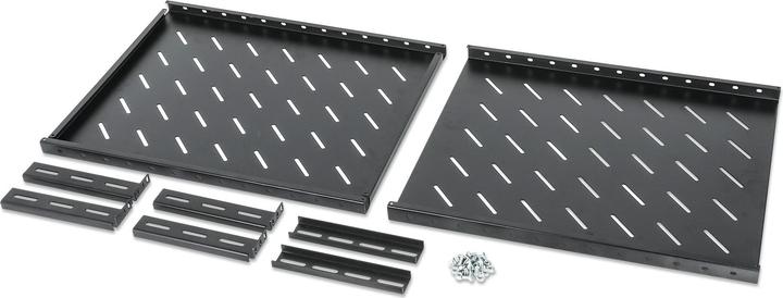 Produktbild Intellinet 48,3cm Fachboden tiefenverstellbar 19 Zoll 550-1100mm 1 HE Traglast bis 45kg