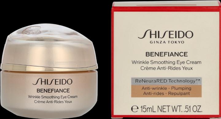 Image du produit Shiseido Benefiance Wrinkle Smoothing Eye Crème (re) 15 ml (Crème, 15 ml, Jour + nuit)