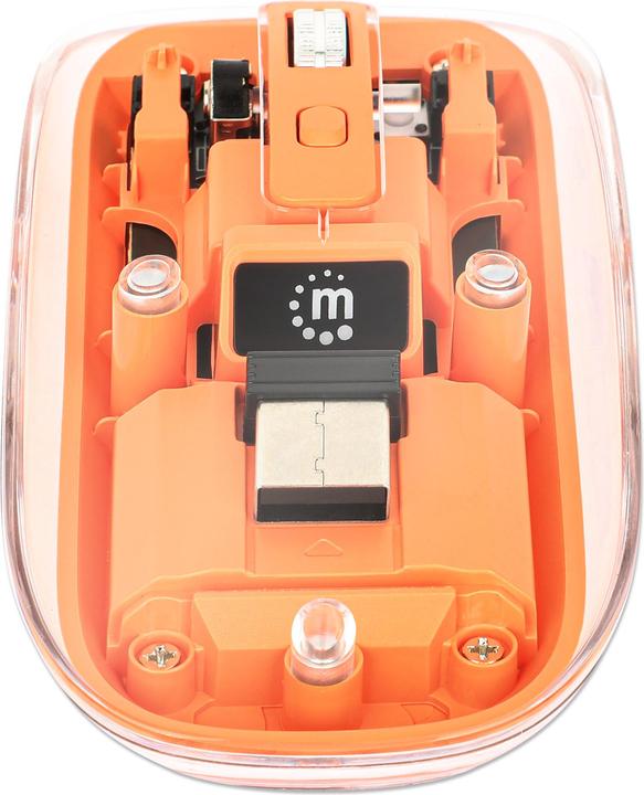 Immagine prodotto Manhattan Mouse MH trasparente 4D, bianco (Senza fili)