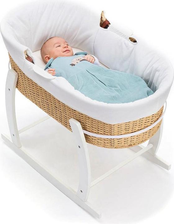 Actual product image Fillikid Bassinet & cradle Moses basket set with rocking frame incl. inner cover