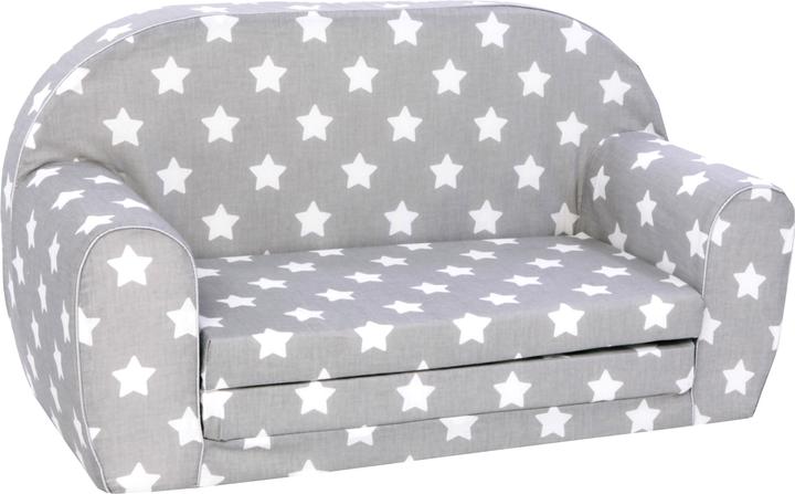 Knorrtoys Kindersofa - "Grey white stars" (Kindersofa)