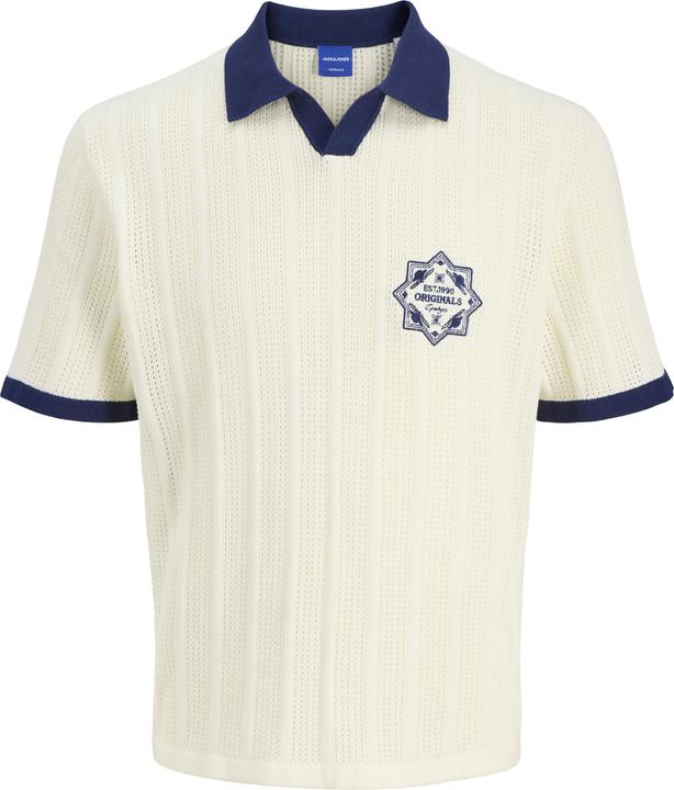 Produktbild Jack & Jones Jordia Knit Split Neck Polo Styd Ss25 (XL)