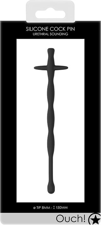 Actual product image Ouch! Urethral Sounding - Silicone Cock Pin