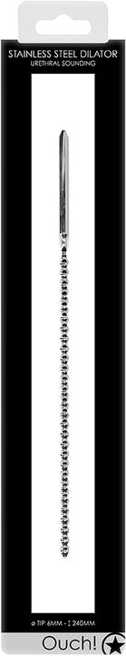 Actual product image Ouch! Urethral Sounding - Metal Dilator - 6mm