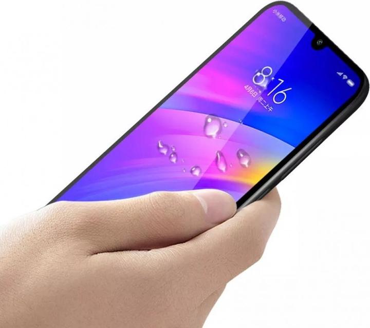 Actual product image Screenguard Xiaomi Redmi 7 Full Screen Protective Glass Film 2.5D 9H (1 Piece, Xiaomi Redmi 7)