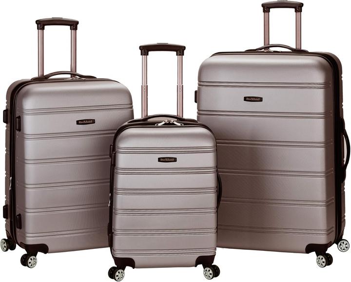 Rockland 3-teiliges Melbourne Hartschalen-Koffer-Set (93.60 l, Handgepäck (bis 50l), M (50 - 90l), L (90 - 115l))