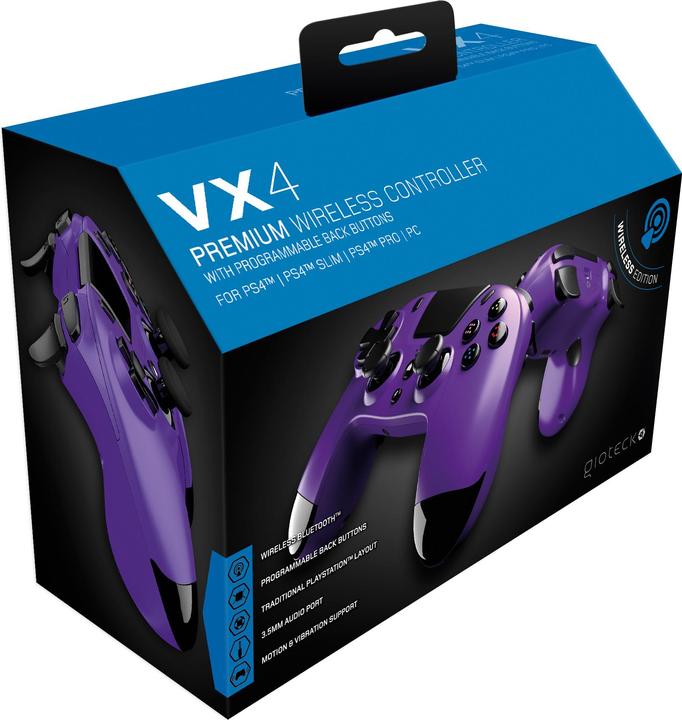 Immagine prodotto Gioteck VX-4 nero Bluetooth Gamepad analogico/digitale per PlayStation 4 (PS4)