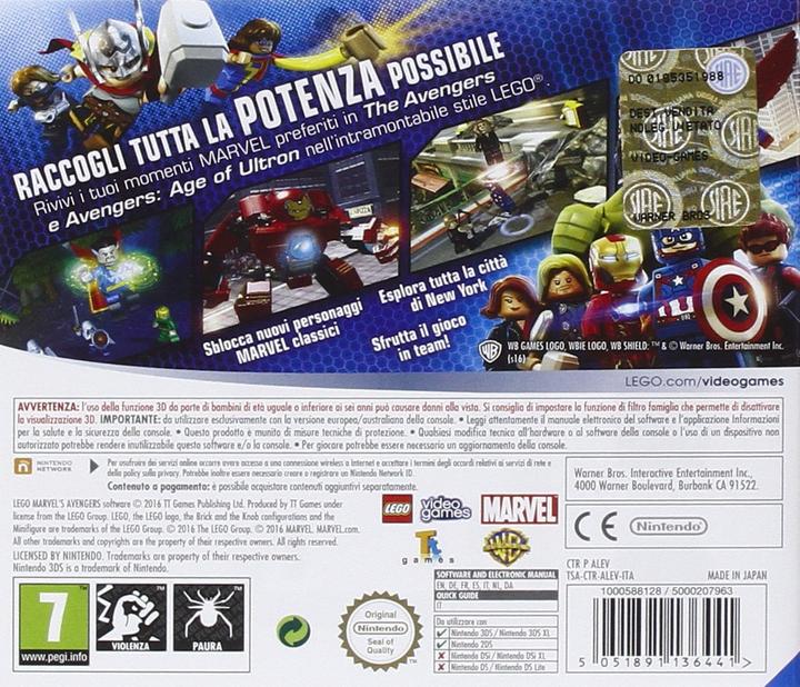 Produktbild Warner Bros Lego Marvel Avengers (3DS)