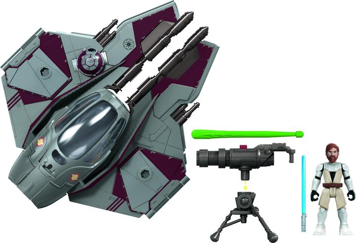 Actual product image Hasbro Mission Fleet Obi-Wan Kenobi Jedi Starfighter