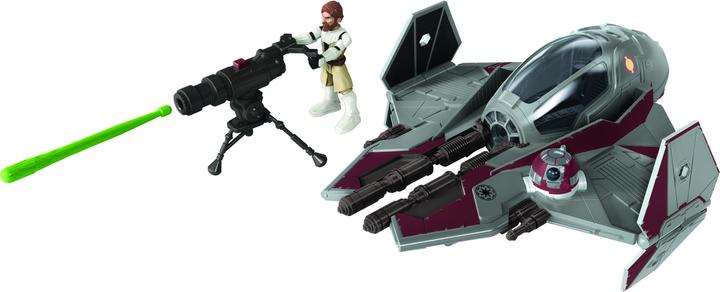 Actual product image Hasbro Mission Fleet Obi-Wan Kenobi Jedi Starfighter